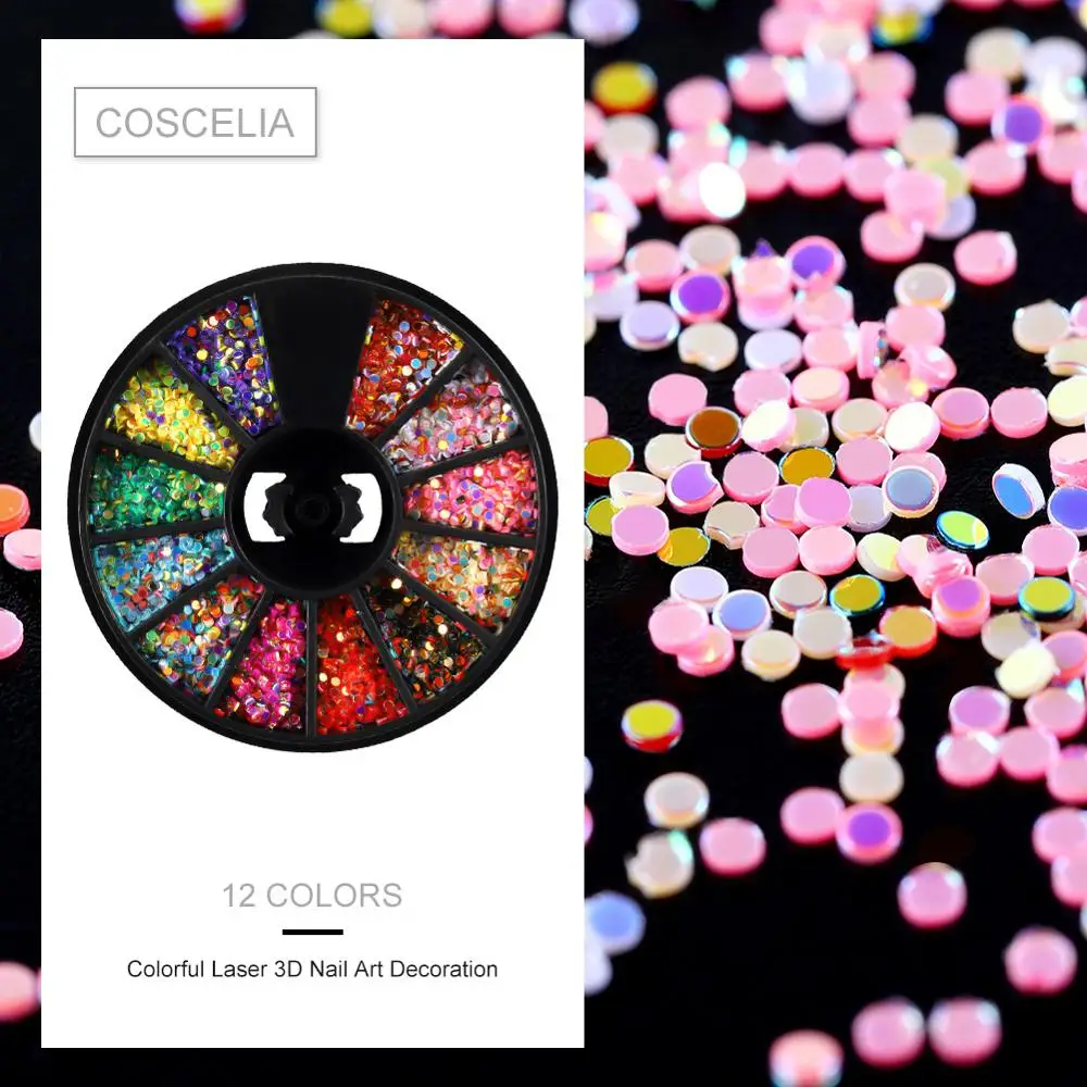 Колесные декоративные Стразы для ногтей сушеные цветы 3D модные 12 Сетки