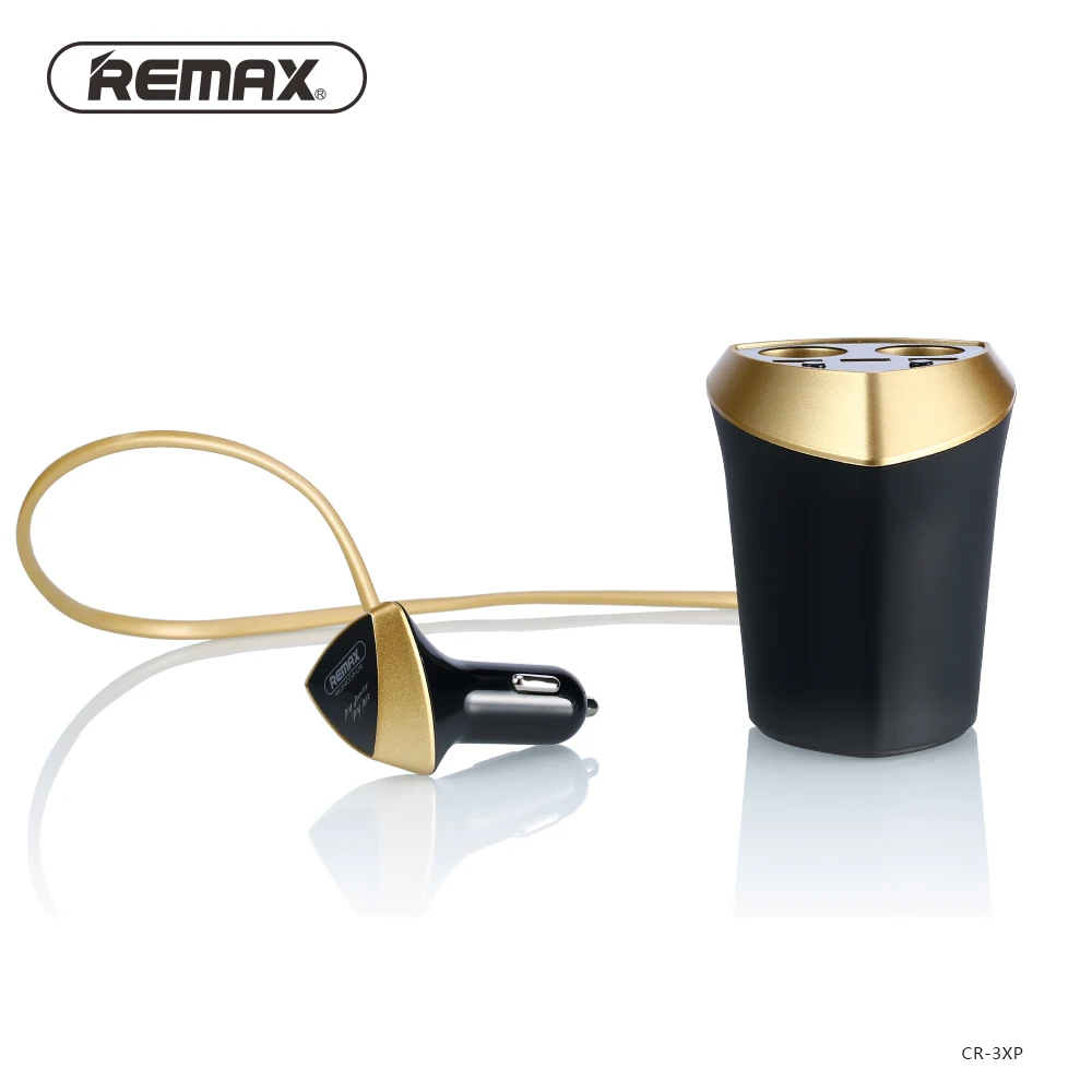 Remax 3.4A Смарт автомобильное зарядное устройство и адаптер для прикуривателя с