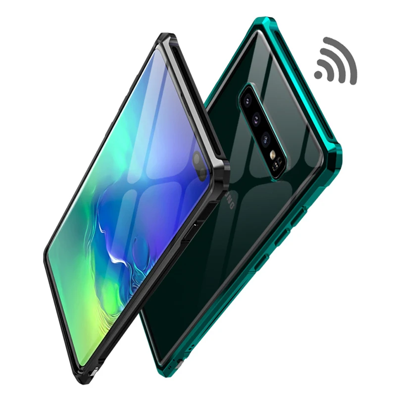 Роскошный Металлический Чехол-броня для samsung Galaxy S10 Plus S10 E s10E рамка оболочка бампер задняя прозрачное стекло для samsung S10 чехол