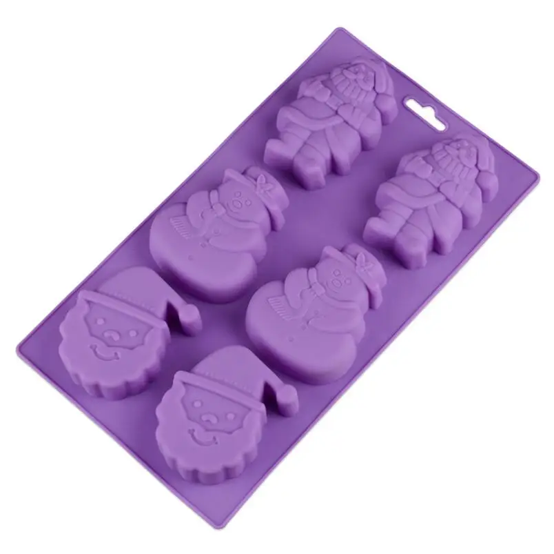 

1 шт. Рождественская форма для торта, силиконовая форма, форма для шоколада в виде Санта-Клауса, снеговика, форма для выпечки тортов, инструме...