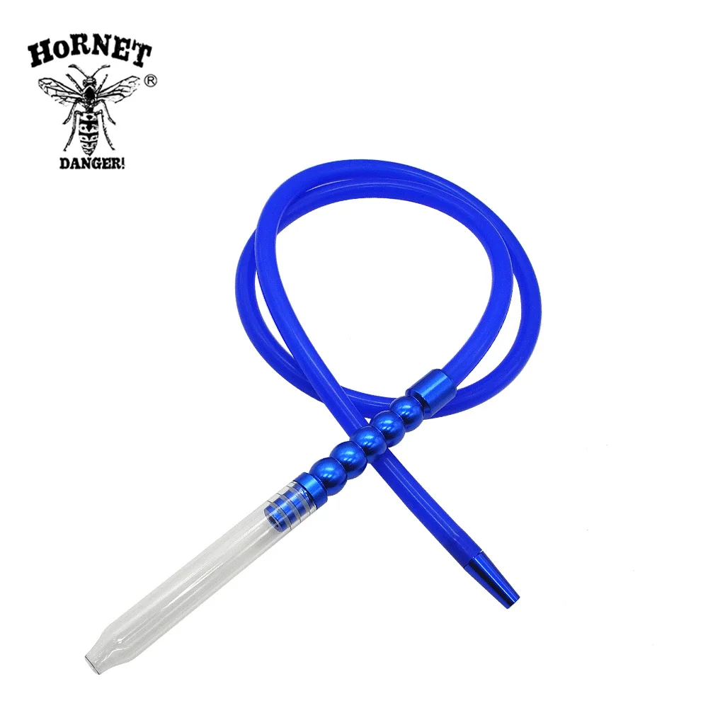 blue stem and hose 1 шт. 1,9 м алюминиевый стеклянный шток кальяна силиконовый шланг для кальяна шланг ChiCha труба кальяна головка кальяна аксессуары для чаши - Цвет: blue stem and hose