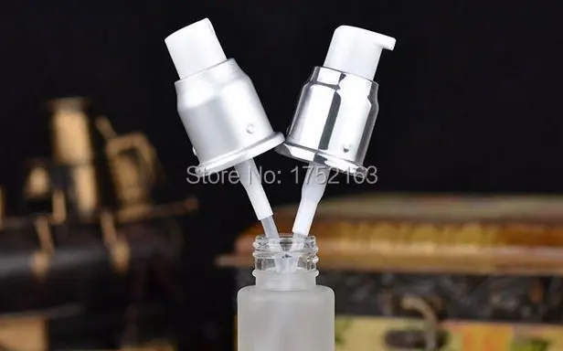 50 мл матовое стекло пресс-насос бутылки с блестящим золотой флакон помпой пустые