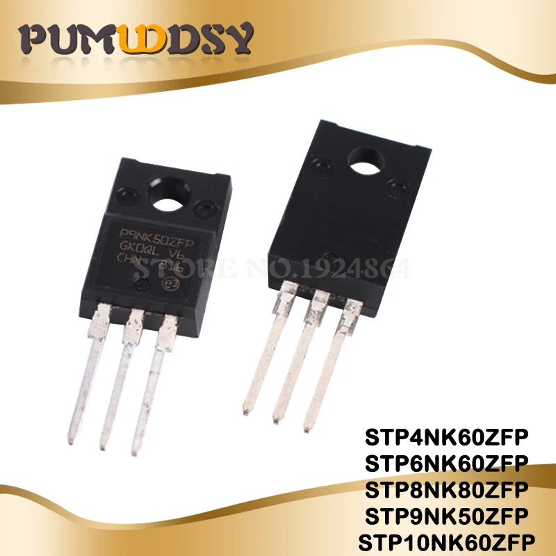 10 шт./лот Новинка STP4NK60ZFP STP6NK60ZFP STP8NK80ZFP STP9NK50ZFP STP10NK60ZFP P4NK60ZFP P6NK60ZFP P8NK80ZFP P9NK50 P10NK60 TO-220F
