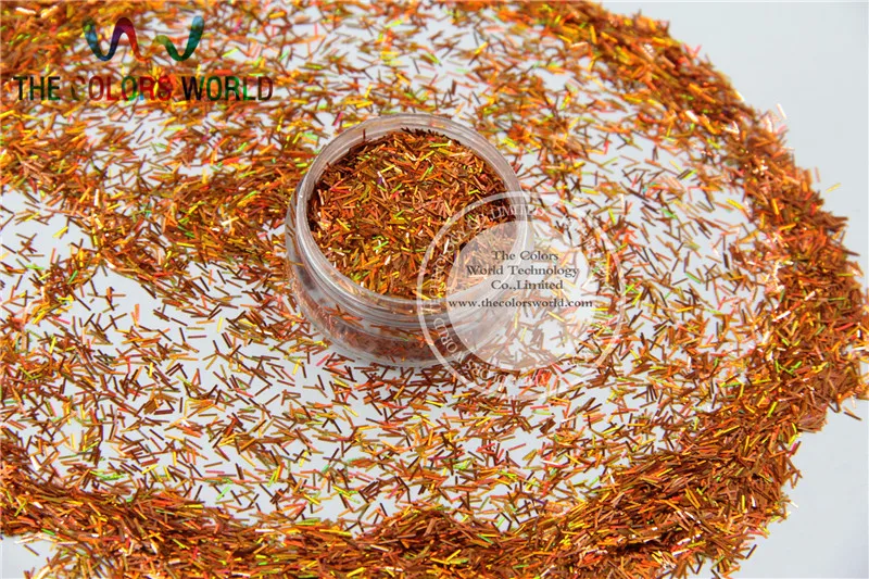 Лазерная голографическая лампа медная цветная полоса короткая форма блеск для