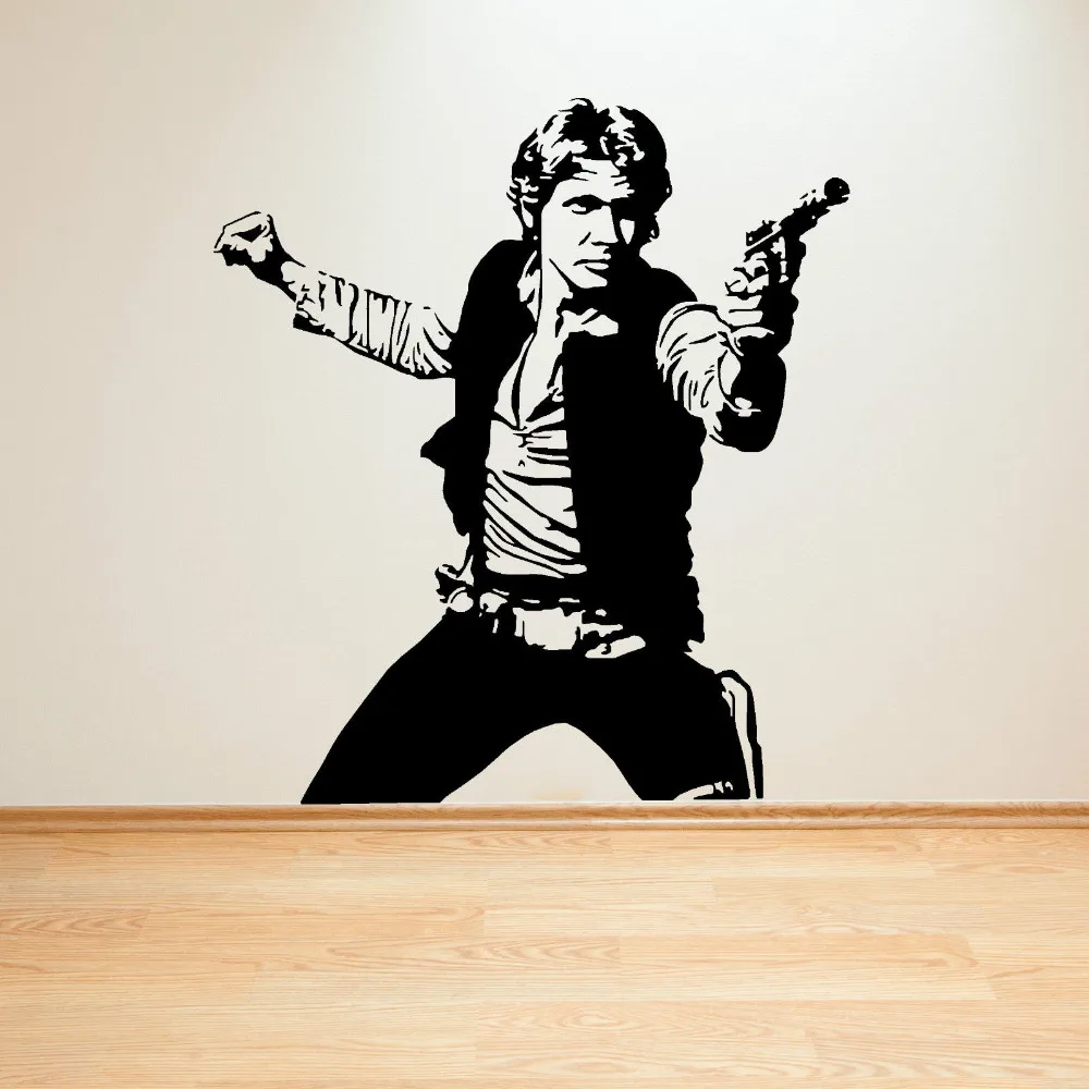 2016 горячие Звёздные войны Хан SOLO виниловые настенные художественные наклейки