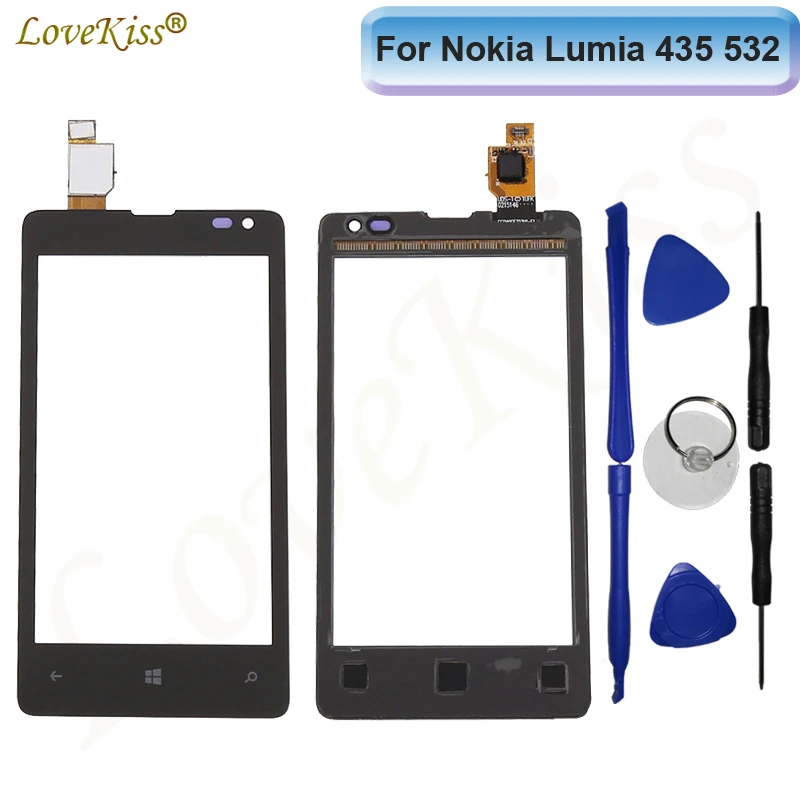 Lovekiss сенсорная панель для Nokia Lumia 435 532 N435 N532 сенсорный экран сенсор ЖК дисплей