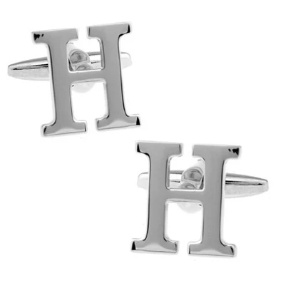 Запонки мужские медные посеребренные 26 Английских Букв|cufflink box|copper wall mount faucetcufflinks