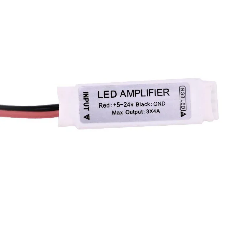 

LED Amplifier 3x4A Signal Repeater Controller 5-24V for 2835 3528 5050 5630 RGB LED Strip Lighting 3 Channel CE ROSH
