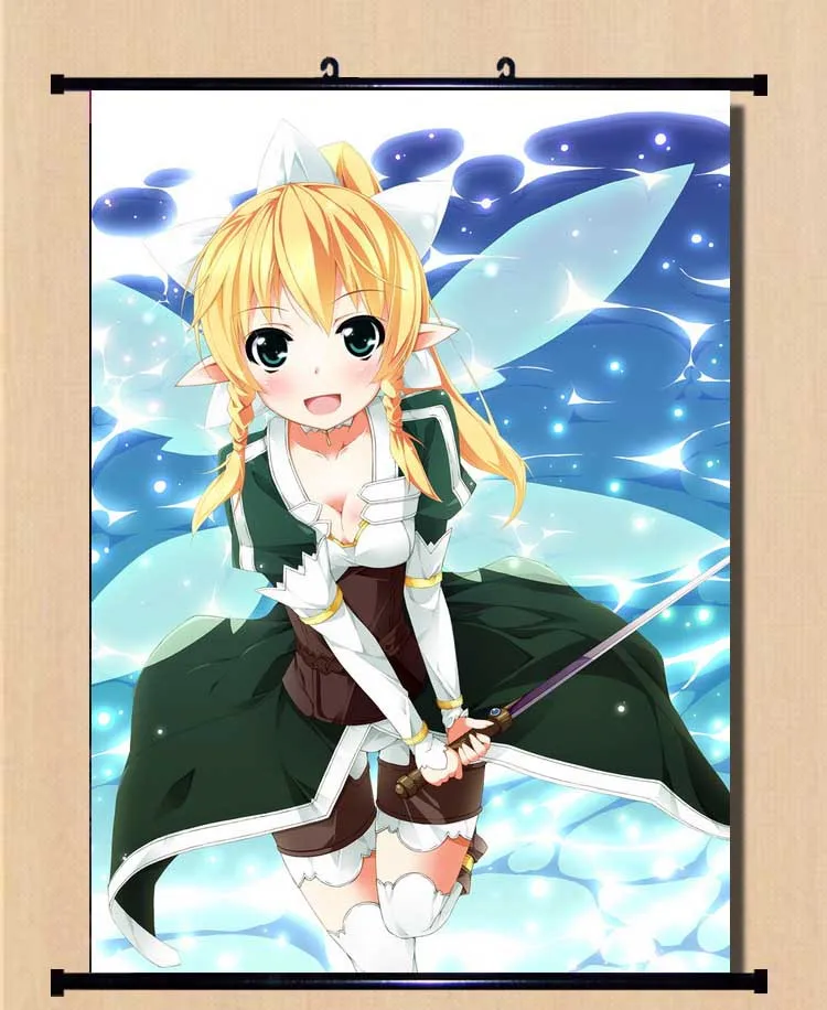 Японские Аниме декоративные картины меч искусство онлайн II Сан киригая сугуха