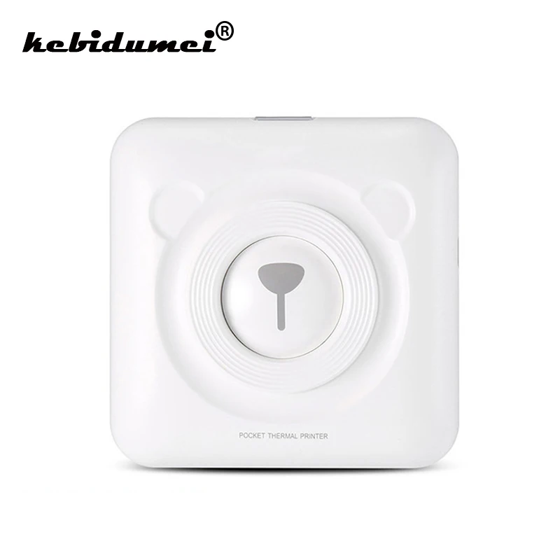 Kebidumei Портативный Термальность Bluetooth принтер 58 мм Мини Беспроводной POS фото для IOS