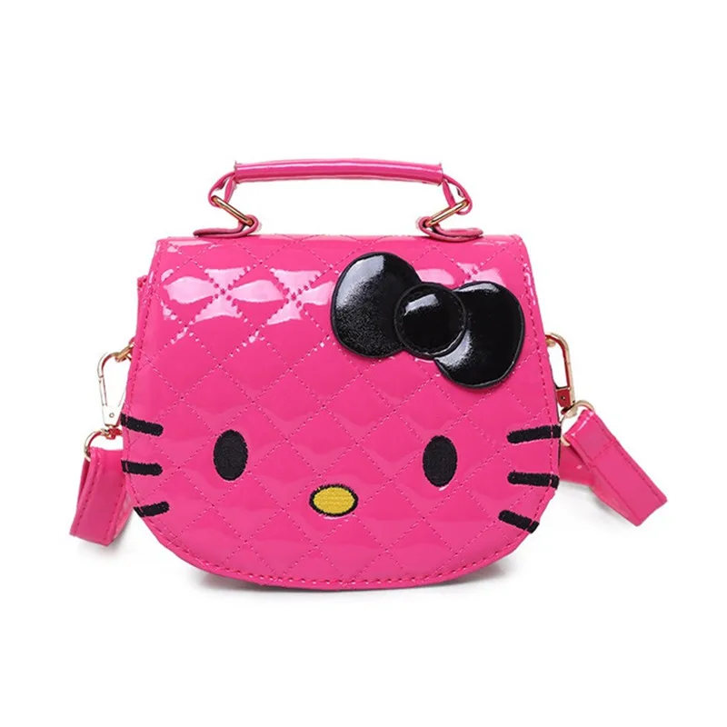 Hello kitty рисунки из мультфильма ПВХ Милые обувь для девочек косой пакет детей