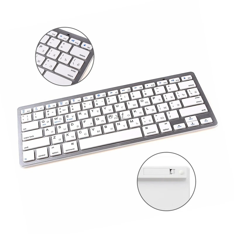 Русская Мини Беспроводная Bluetooth 3 0 тонкая клавиатура для Mac Windows PC Tablet | Компьютеры