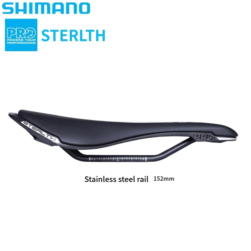 stainless steel 152 Оригинальное PRO Stealth дорожное велосипедное седло из углеродистой/стальной рельсы Велосипедное Сиденье Подушка полое седло 142/152 мм - Цвет: stainless steel 152