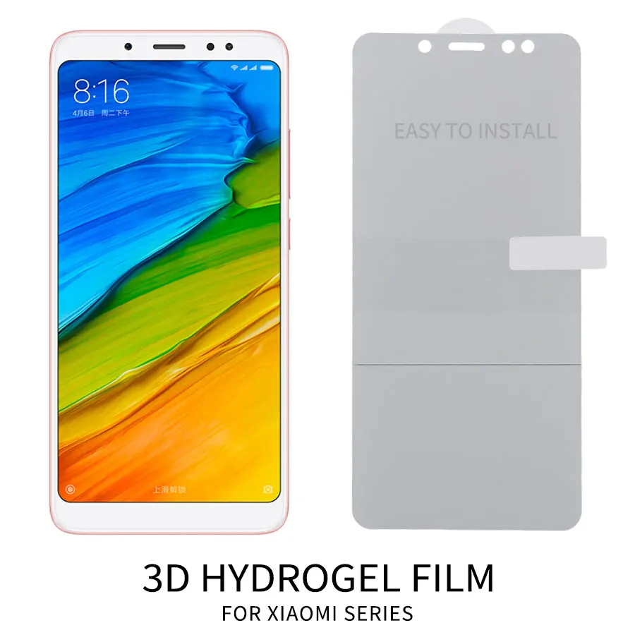 3D полное покрытие Защитная Гидрогелевая мягкая пленка для Xiaomi mi Red Note 5 Plus 6 Pro 6A