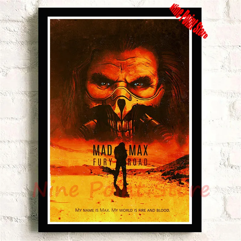 Классический фильм Mad Max 4 бумажный плакат с покрытием для бара кафе винтажная