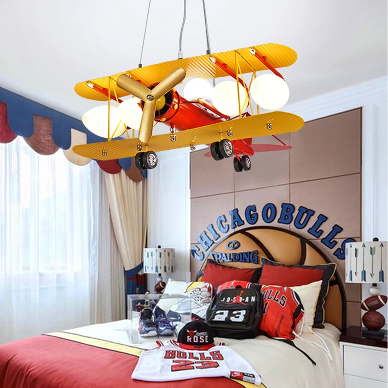DIY акриловый самолет LED подвесной светильник Современный Дети спальня