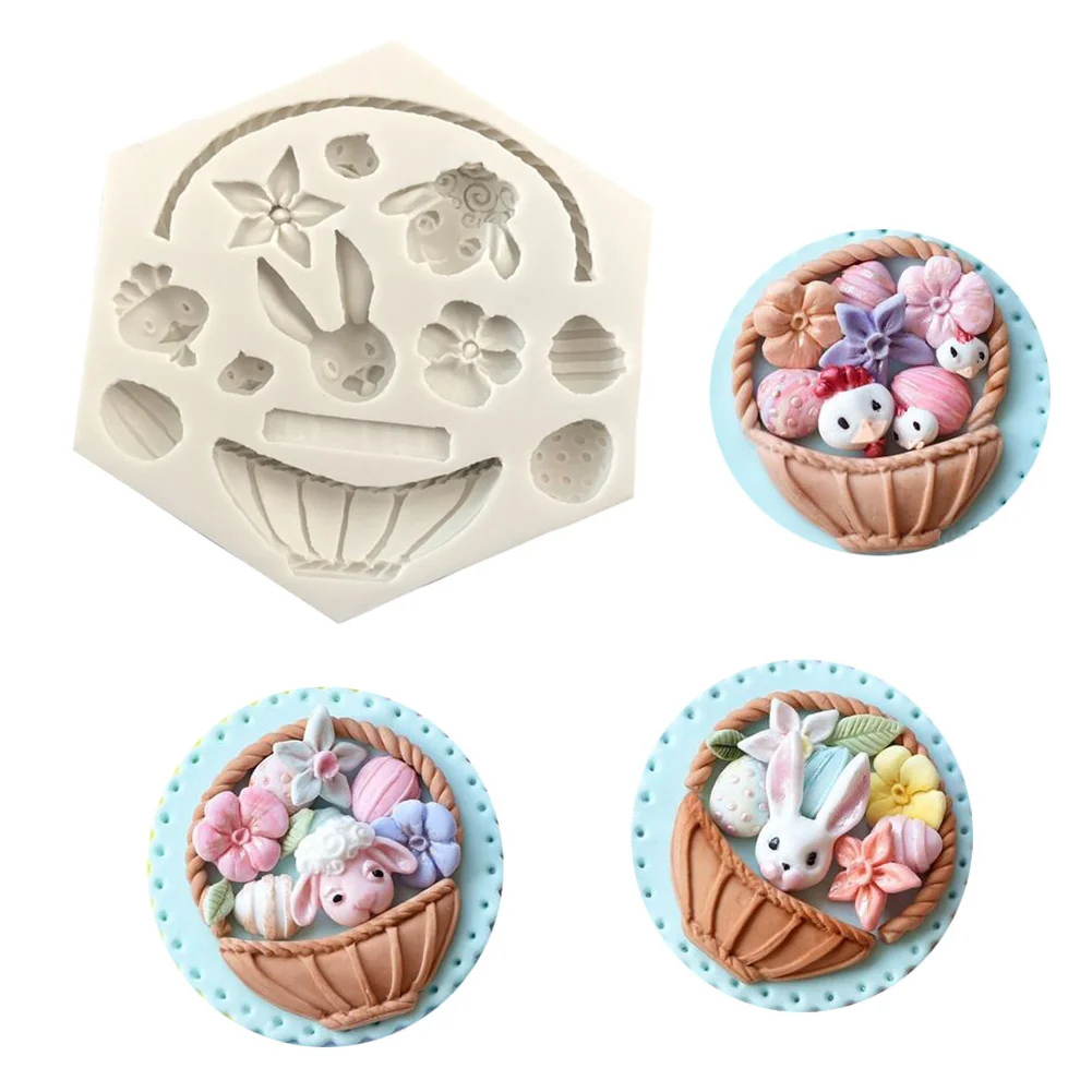 Экологичные силиконовые 3D цветочные корзины DIY формы для изготовления помады