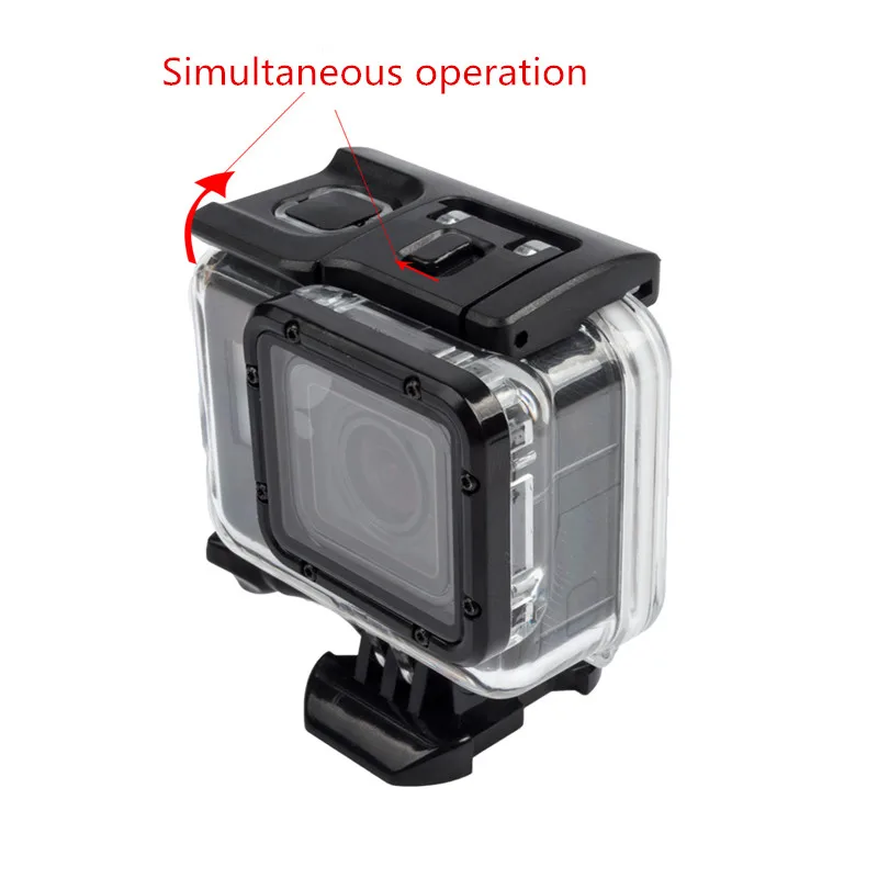 Водонепроницаемый чехол для камеры Gopro Hero 5 6 7 с сенсорным экраном подводной