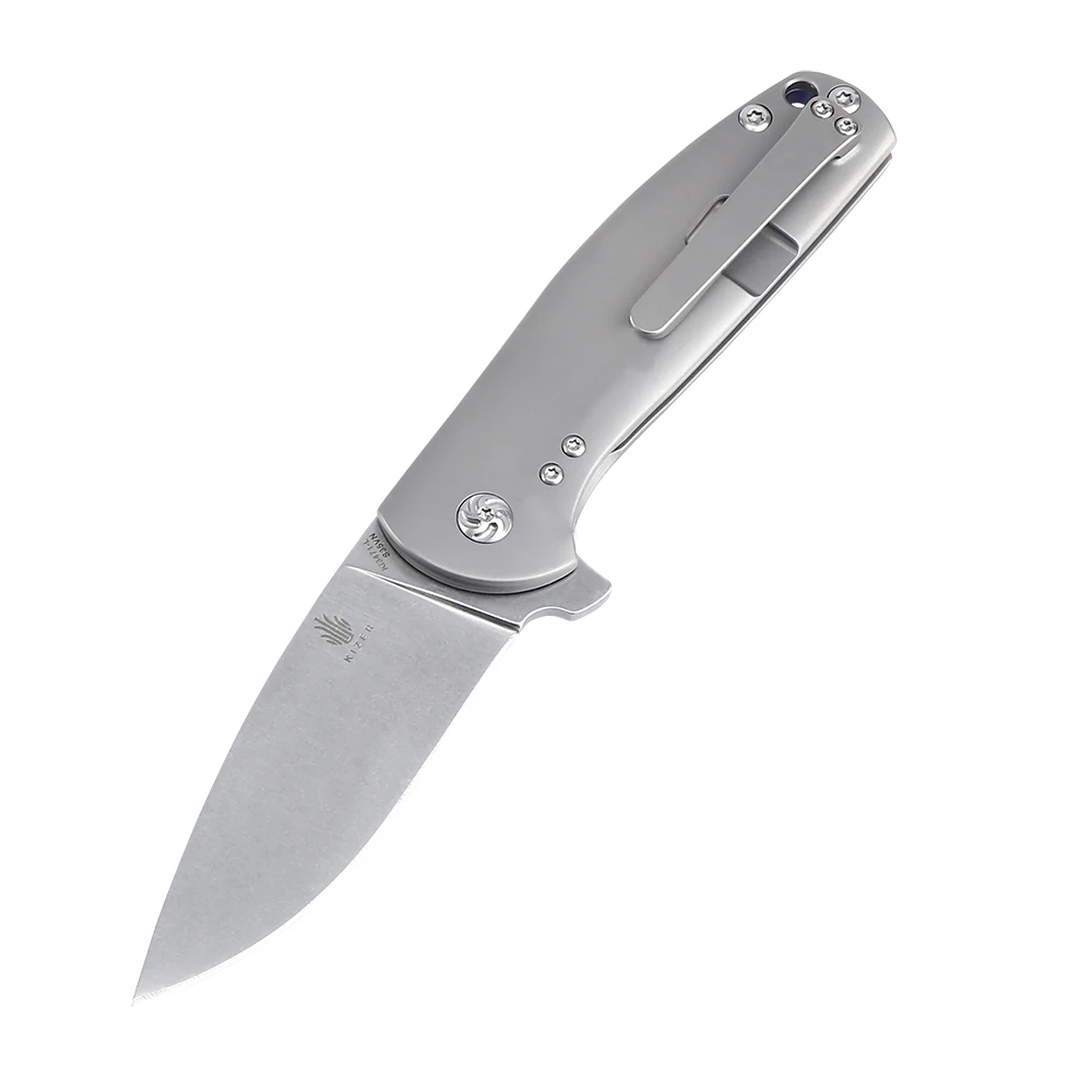 Kizer складной карманный нож мини с левшей титановый Портативный для повседневного