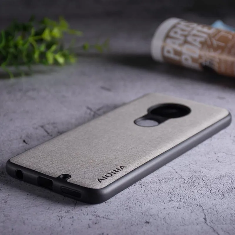 Текстильный чехол для Motorola Moto G7 Plus G8 Play One Macro Мягкий ТПУ силиконовый материал и