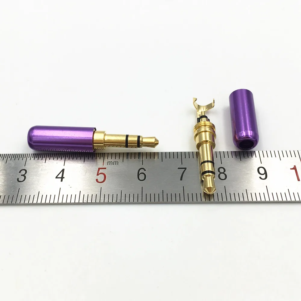 10 шт. алюминиевый корпус Mini 3 5 Jack мм 4 полюсный аудио стерео с зажимом крюк штекер