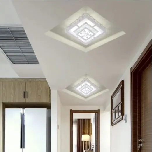 Освещение для прохода лампа прихожей входная квадраты освещение встраиваемая