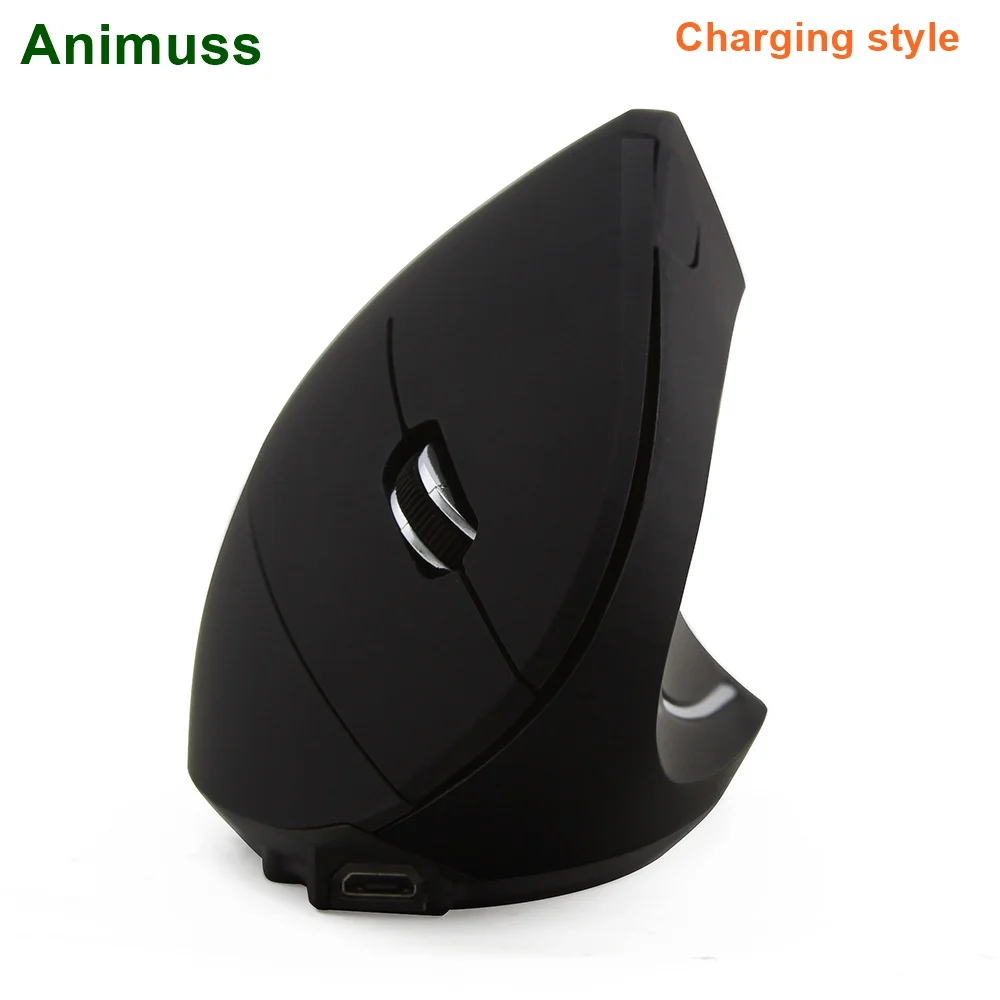 Wireless Mouse Ergonomic Optical 2.4G 800/1200/1600DPI Colorful Light Wrist Healing Vertical Mice with Pad Kit For PC | Компьютеры и