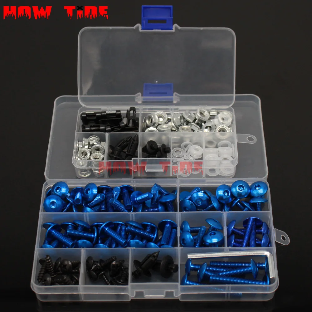 

Black silver fairing bolts & nuts fairing screws kit For YAMAHA FZR250 FZR400 FZ6R FJR1300 TZR3XV RZV500 ALL YEARS Fairing bolts