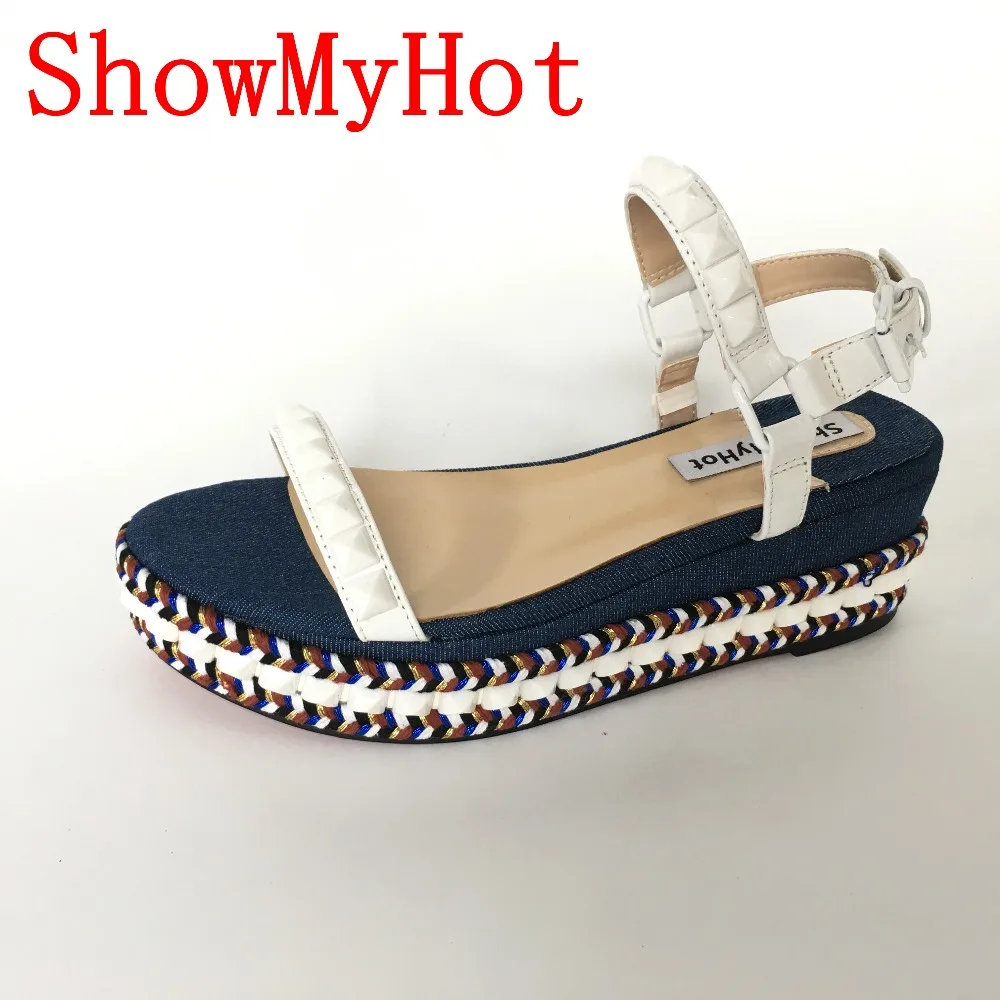 ShowMyHot Летняя женская обувь на высоком каблуке женские сандалии с открытым носком