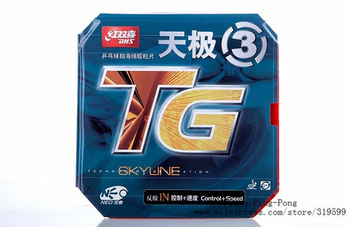 DHS NEO Skyline TG3 TG 3 Control + Speed pips in резина для настольного тенниса и пинг понга с