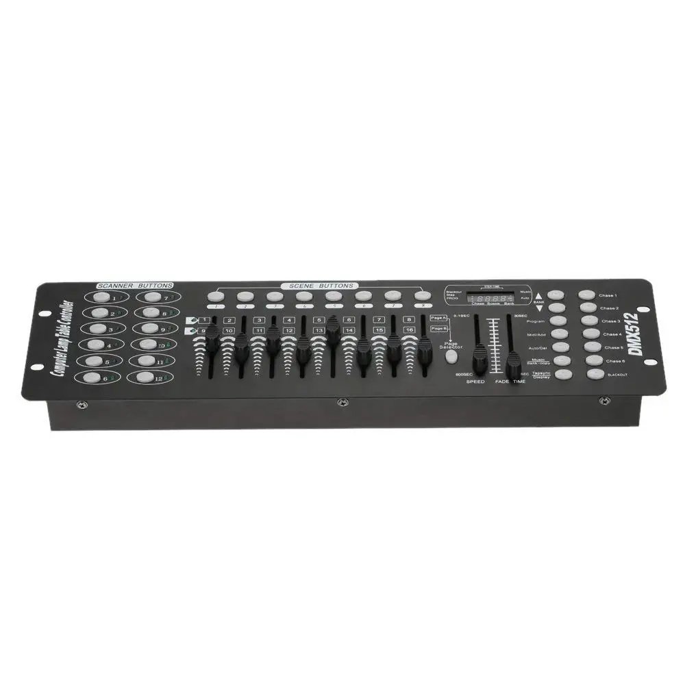 Aoguteely 192 Channels DMX512 Controller Console for Stage Light Party DJ Disco Operator Equippmen | Освещение