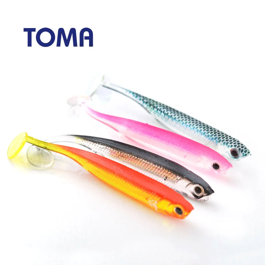 Тома 8 шт T хвост Jig Head Fly мягкие приманки рыболовные снасти 2 г 7 5 см блесны для