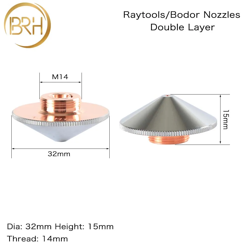 Сопла BRH Raytools двухслойная диаметром 32 мм Калибр 0 8 5 для мощной лазерной головки