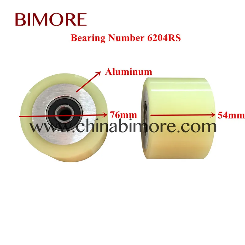 BIMORE OTNC014 GAA332Z4 GAA332AB1 ролик цепи давления эскалатора поручня OD76mm толщина 54 мм