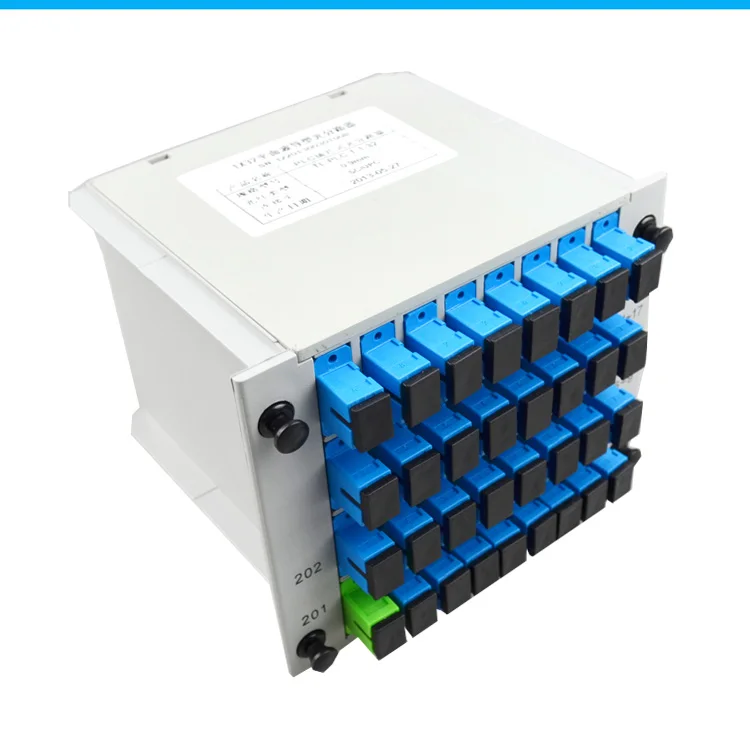Высококачественный волоконно оптический распределитель FTTH SC UPC 1x2 типа кассеты PLC