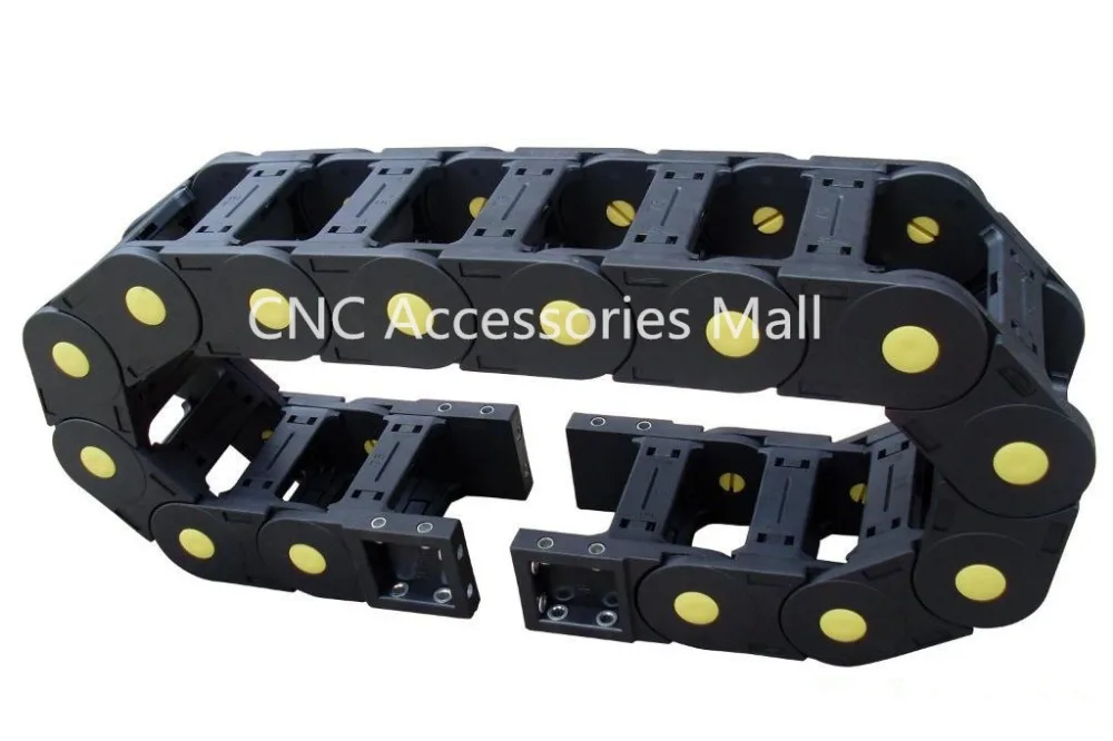 

1 meter 20*100/20*103/20*125 Towline Enhanced Bridge-type Drag Chain with End Connectors for CNC Router Machine Tools