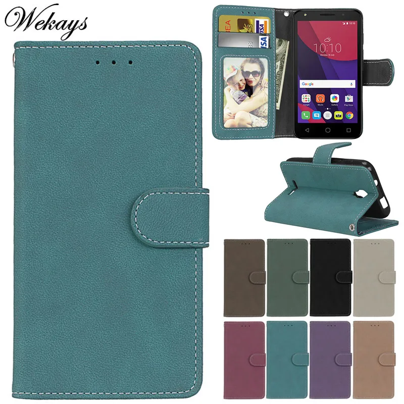 Wekays для Coque Alcatel Pixi First 4024X деловой кожаный флип-чехол One Touch 4024D чехол s | Мобильные