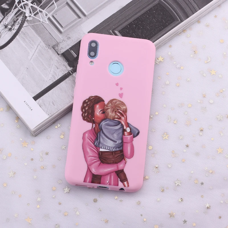 Для huawei Honor mate 10 20 Nova P20 P30 P Смарт принцесса мама папа ребенок конфеты силиконовый чехол для телефона крышка Капа Fundas Coque