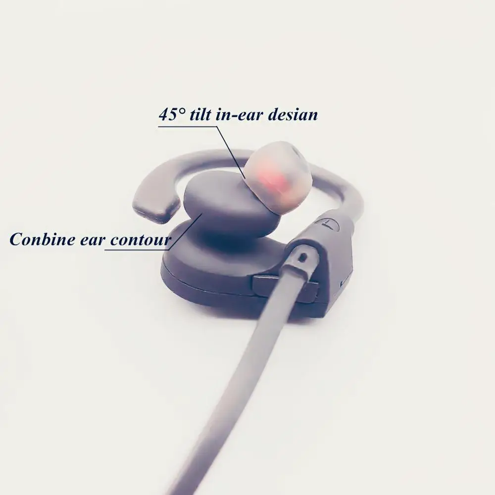Bluetooth наушники спортивные с микрофоном HD стерео потенные для тренировок в