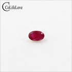 Натуральный рубин красной крови, 3 мм х 5 мм, свободный драгоценный камень овальной огранки, настоящий Рубин для ювелирных изделий, сделай сам