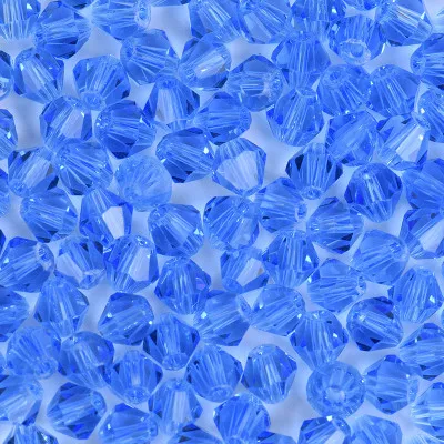 picture color STENYA 4 мм микс Разноцветные Хрустальные Бусы Лариат Ожерелье Бисероплетение биконус граненые Ювелирные серьги с камнями стеклянные разделители амулеты аксессуары - Цвет: picture color