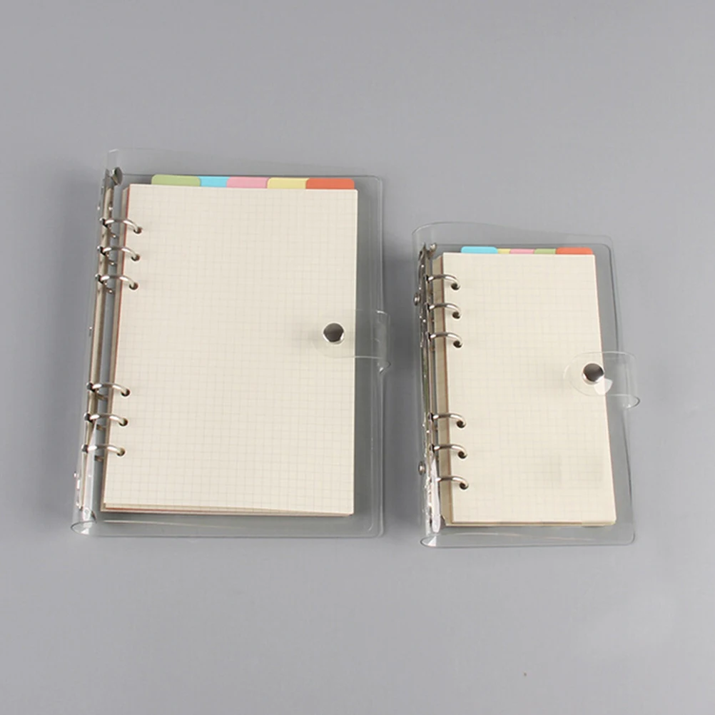 

A5/A6/A7 PVC Notebook Accessory Sheet Shell Office School Stationery Transparent Concise 6 Holes Binder Planner Cover