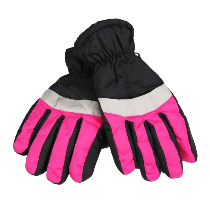 

Men Women Winter Snow Gloves Windproof Antislipping Leather Palm Full Finger Gloves Warm Cotton Sports Skating Skiing Mittens