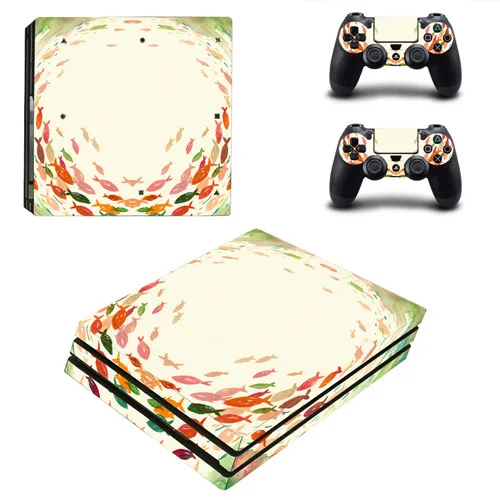 YSP4P-1215 Hello kitty Cat PS4 Pro наклейка для кожи виниловая наклейка для консоли Playstation 4 и 2 контроллера PS4 Pro наклейка для кожи - Цвет: YSP4P-1215