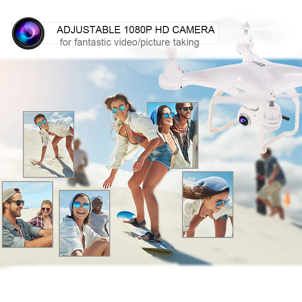 S20W1080P(GPS) 720P 1080P HD регулируемая камера Дрон широкий угол RTF двойной FPV селфи GPS