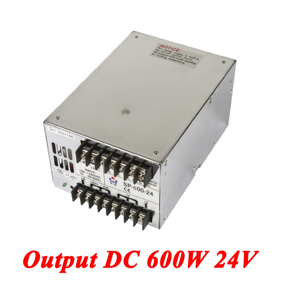 Импульсный источник питания SP-600-24 600 Вт 24 В 25 А параллельный Источник переменного