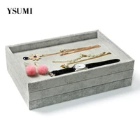 ysumi velvet jewelry display stand tray bracelet watchrings bracelet exhibition jewelry display storage organizer