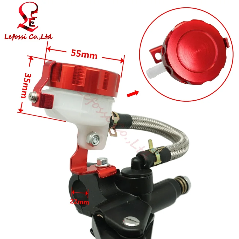 Red 7/8&quot22mm Motorcycle Hydraulic Front Brake Clutch Master Cylinder For Kawasaki ZX6R/9R ZX10R/12R NINJA636/1000 ZZR400 ZZR600 |
