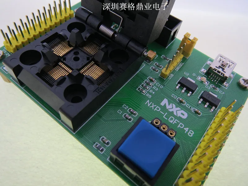 Оригинальное тестовое сиденье NXP IC LPC2101 LPC2102 LPC2103 Программирование сжигания LQFP48
