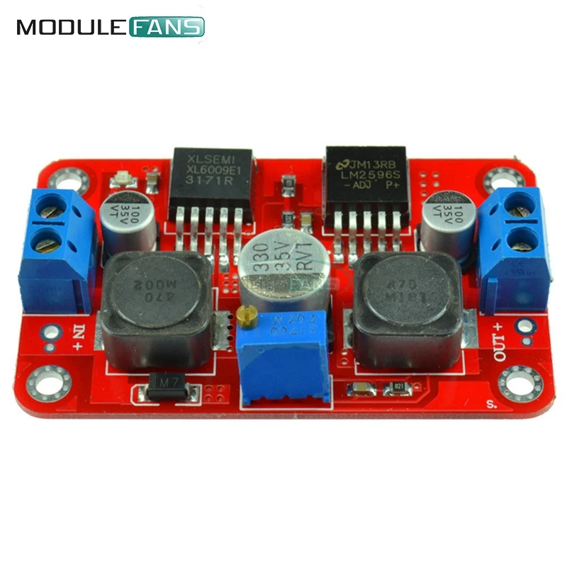 XL6009 LM2596S DC шаг вверх вниз Boost Buck Напряжение Мощность преобразователя постоянного